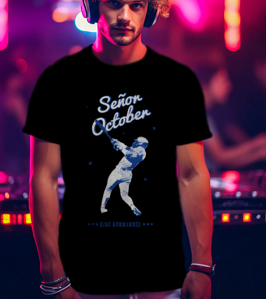 Kike Hernandez Los Angeles Baseball Champions Señor October T-Shirt