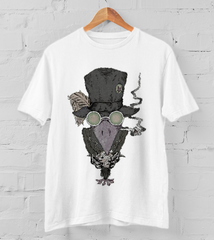 The Black Crowes Smoking Crow Vintage Aesthetic T-Shirt