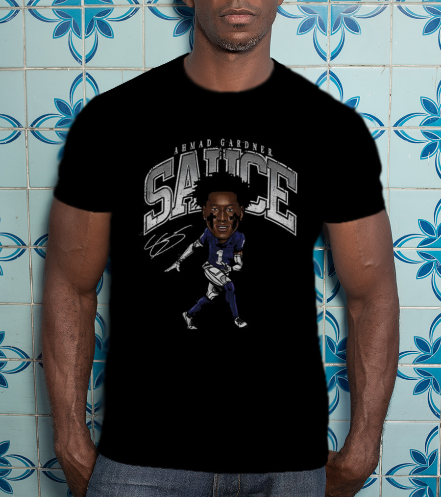 Ahmad Gardner Sauce Indianapolis Colts NFL Football Signature T-Shirt