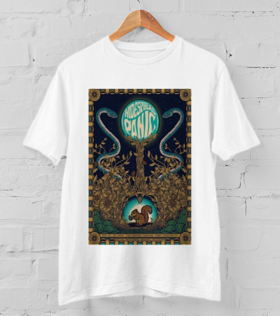 Widespread Panic Port Chester Nov 21 22 2025 Snake Capitol Theatre Concert T-Shirt