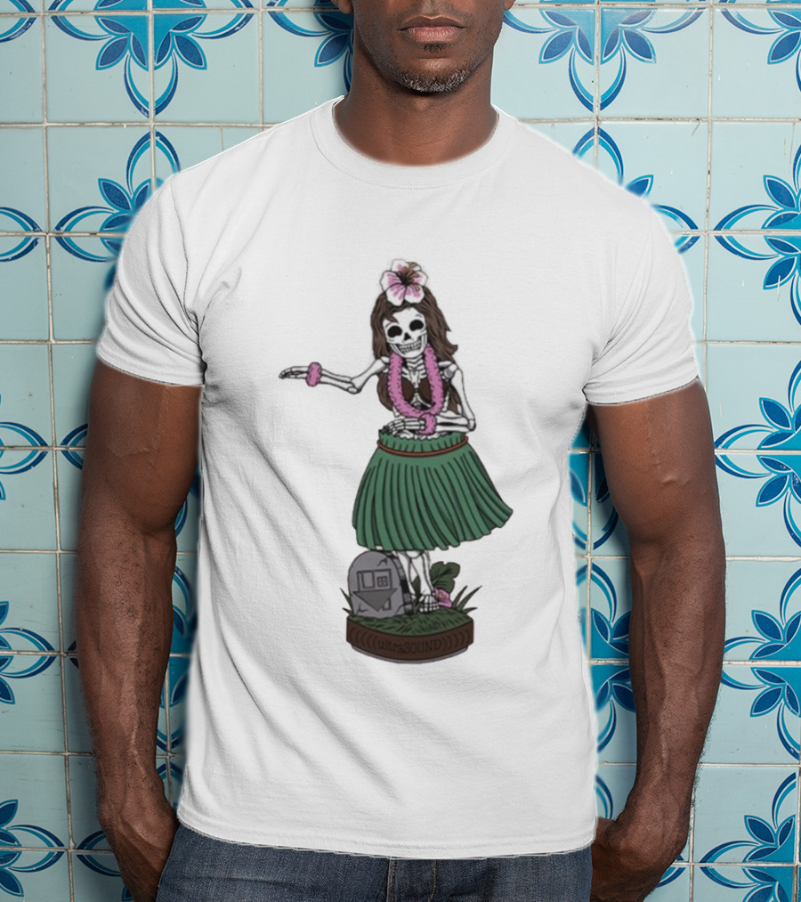 The Neighbourhood UltraSOUND Hula Skeleton Girl T-Shirt