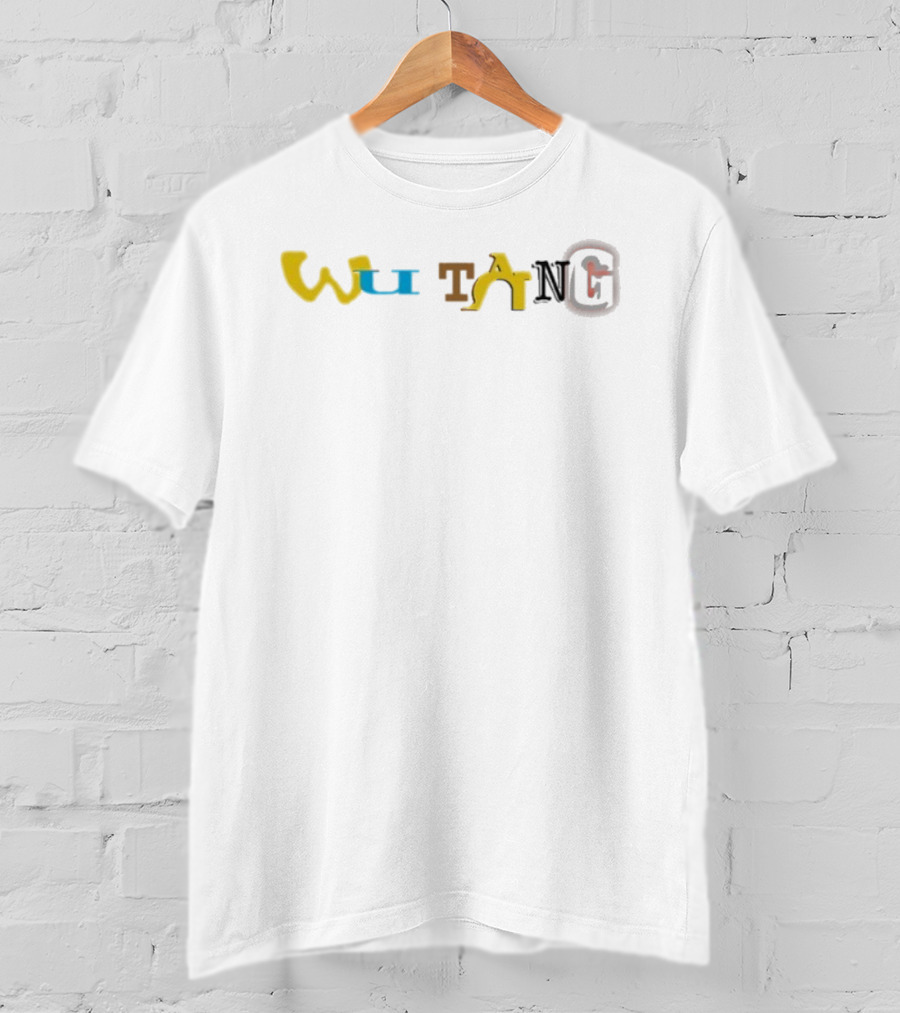 Wu Tang Clan Colorblock Typography Logo T-Shirt