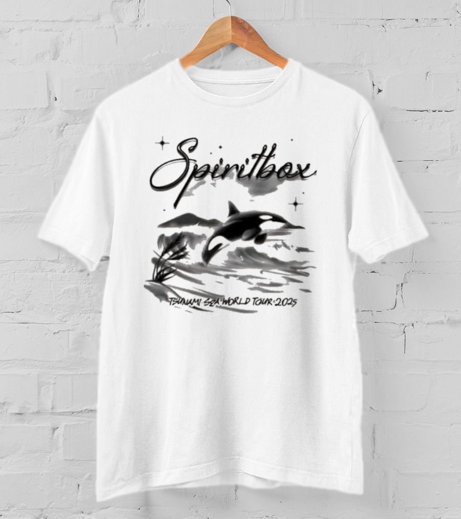Spiritbox Tsunami Sea World Tour 2025 Orca Whale T-Shirt