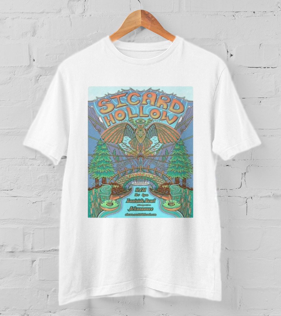 Sicard Hollow Fall Tour Eastside Bowl Nashville TN Nov 21 Arkansauce 2025 T-Shirt
