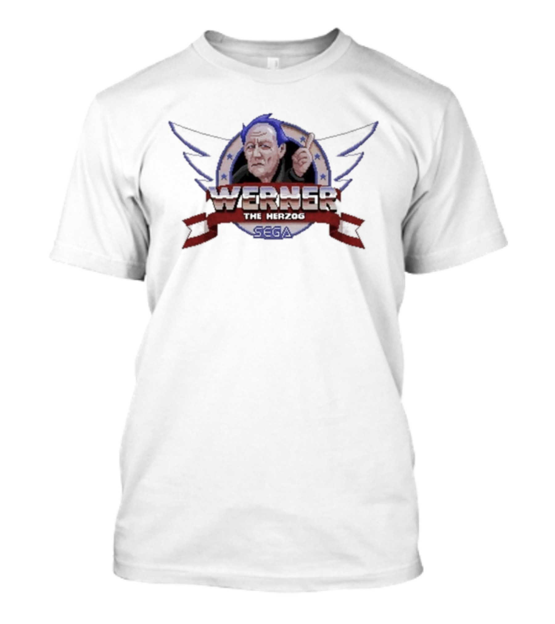 Werner The Herzog Sega Iconic Portrait Wings Retro Style T-Shirt