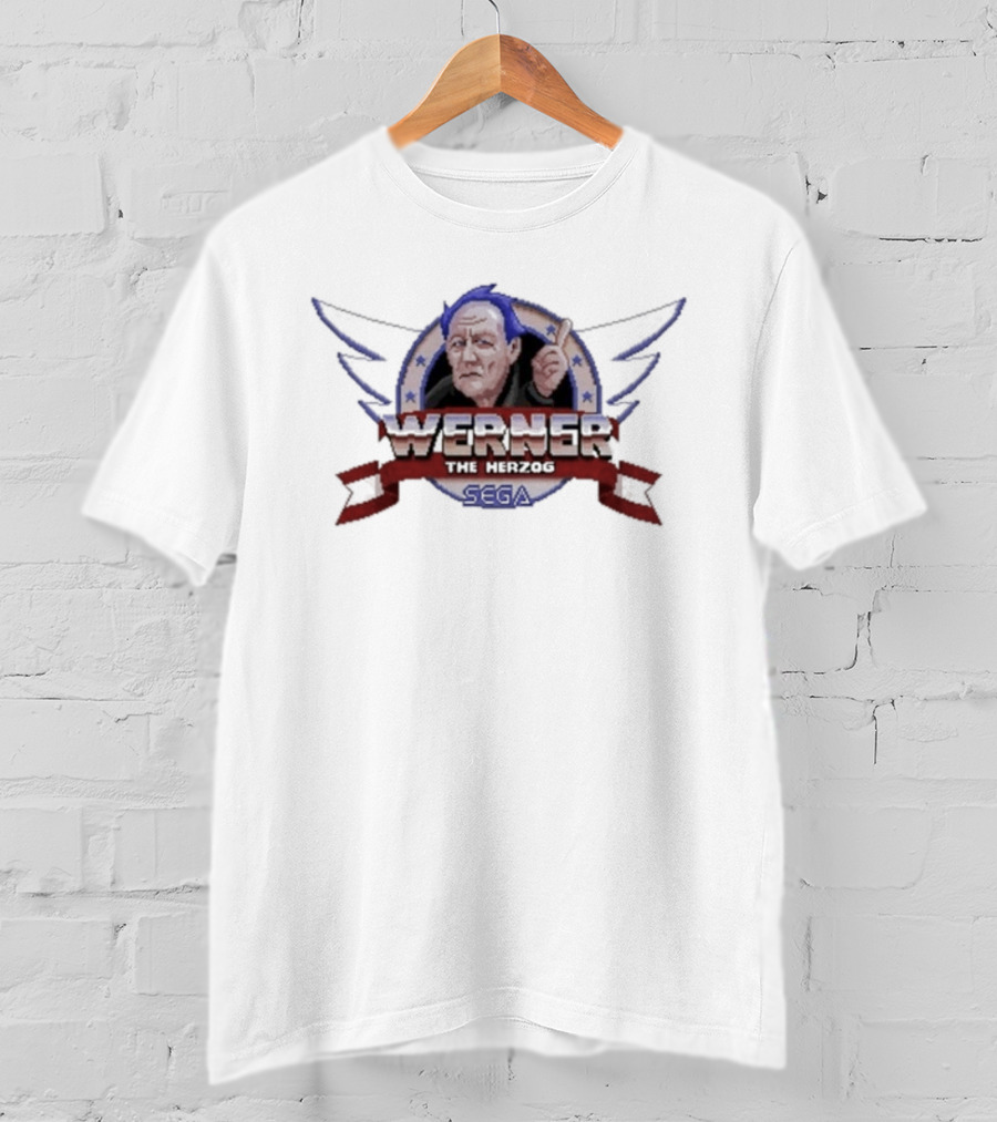 Werner The Herzog Sega Iconic Portrait Wings Retro Style T-Shirt