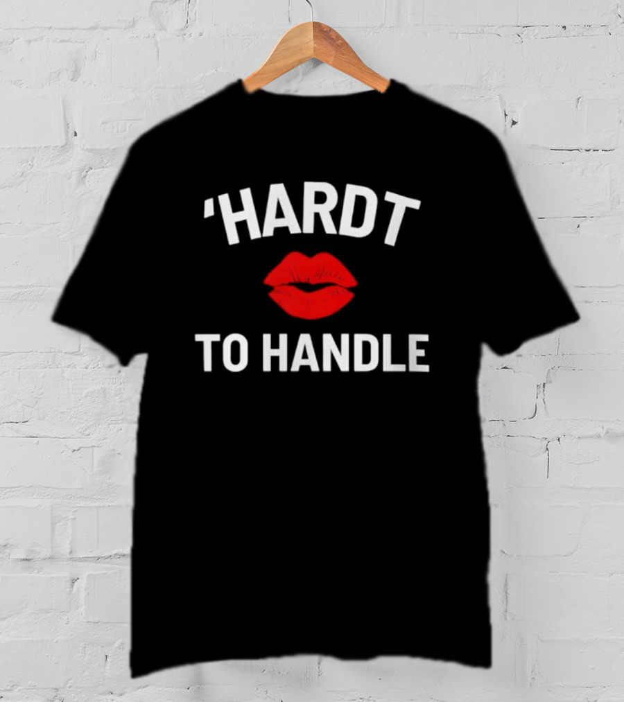 ‘Hardt To Handle Red Lips Graphic Statement T-Shirt