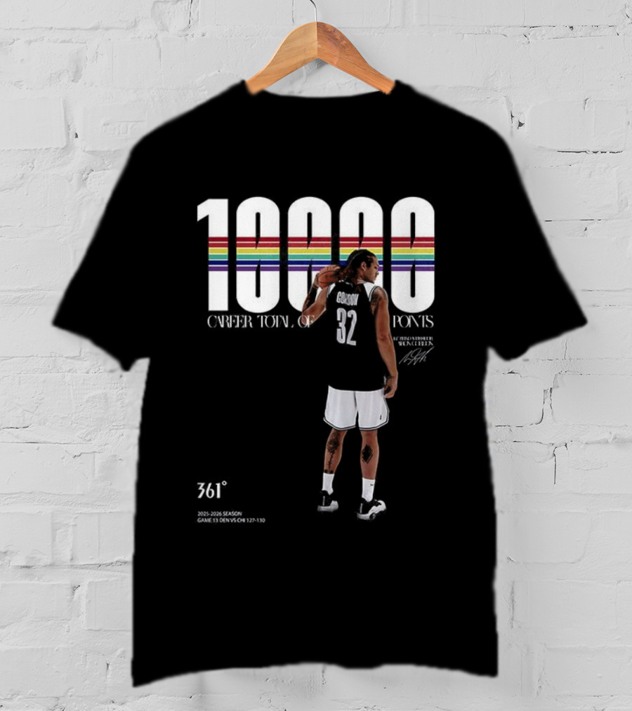 Aaron Gordon 10,000 Career Points 761 Signature T-Shirt