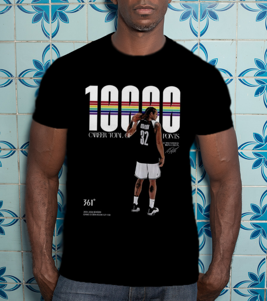 Aaron Gordon 10,000 Career Points 761 Signature T-Shirt