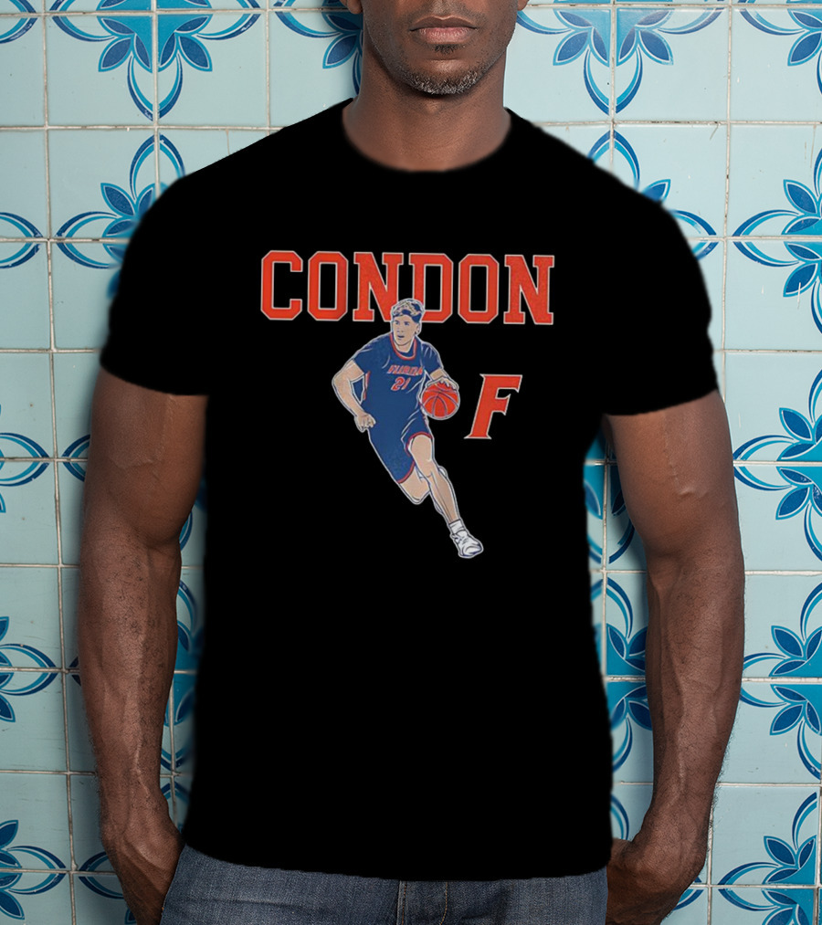 CONDON Florida Gators Basketball 21 F Player Pose T-Shirt