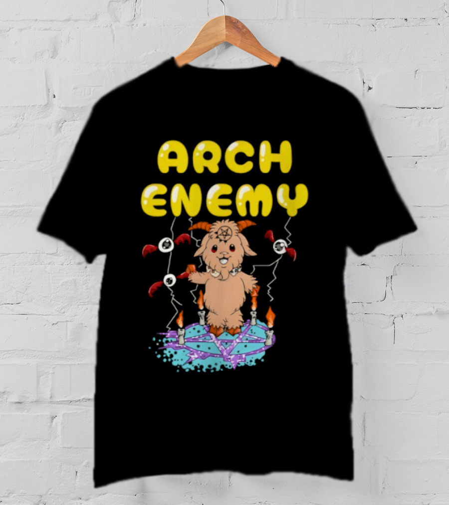 Arch Enemy Baphy Goat With Candles And Balloons T-Shirt