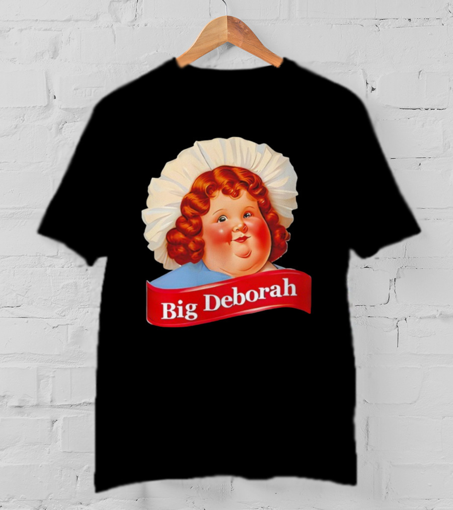 Big Deborah Nostalgic Character Icon With Red Hair And Chef Hat T-Shirt