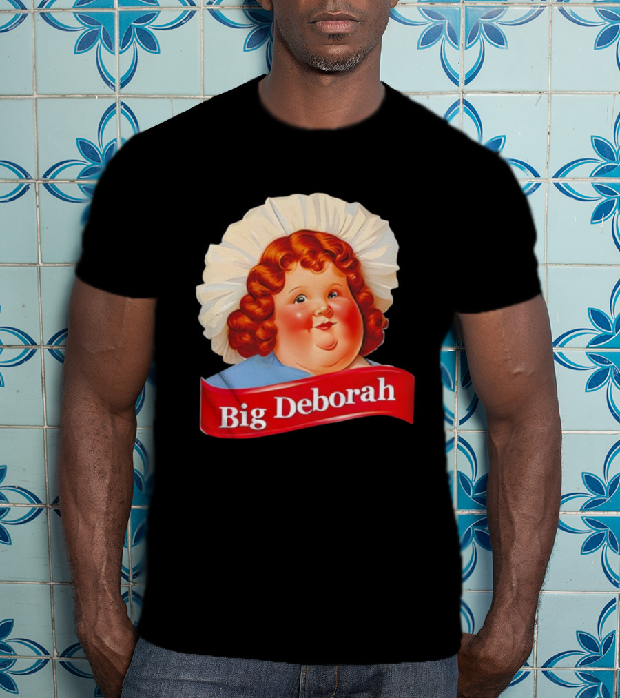 Big Deborah Nostalgic Character Icon With Red Hair And Chef Hat T-Shirt