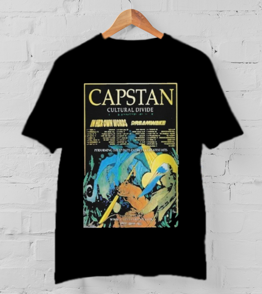 Capstan Cultural Divide Anniversary Tour 2026 In Her Own Words Dreamwake T-Shirt