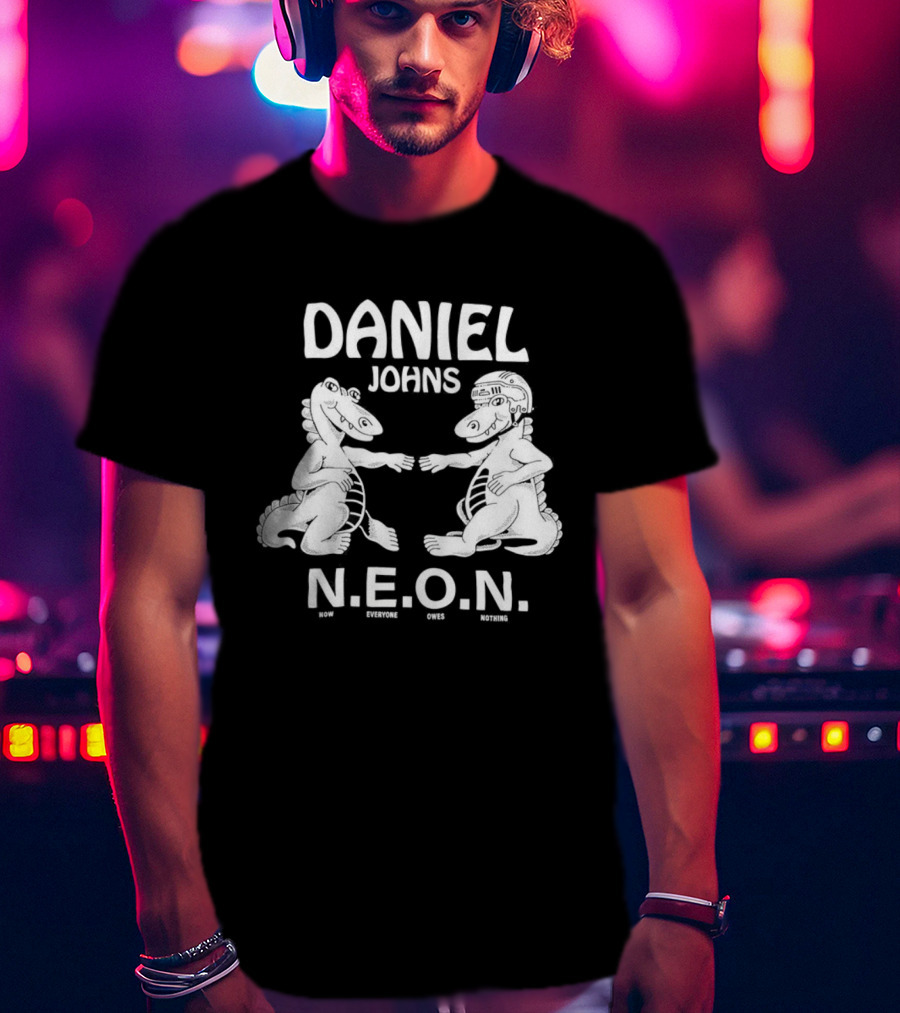 Daniel Johns NEON N.E.O.N. Dinosaur Characters T-Shirt
