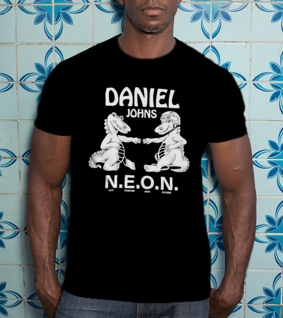 Daniel Johns NEON N.E.O.N. Dinosaur Characters T-Shirt
