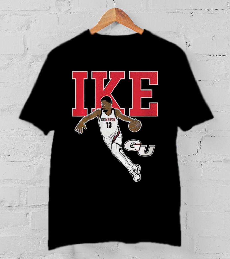 Graham Ike Gonzaga Bulldogs Basketball Player Pose Graphic T-Shirt