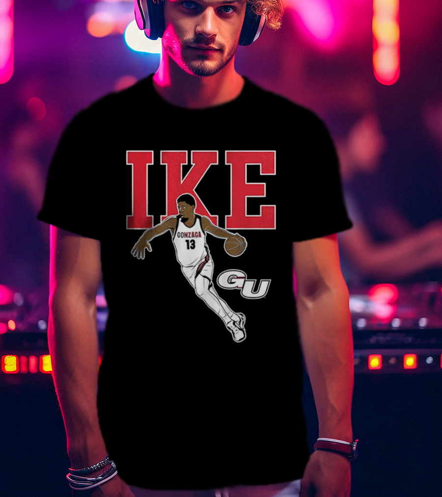 Graham Ike Gonzaga Bulldogs Basketball Player Pose Graphic T-Shirt