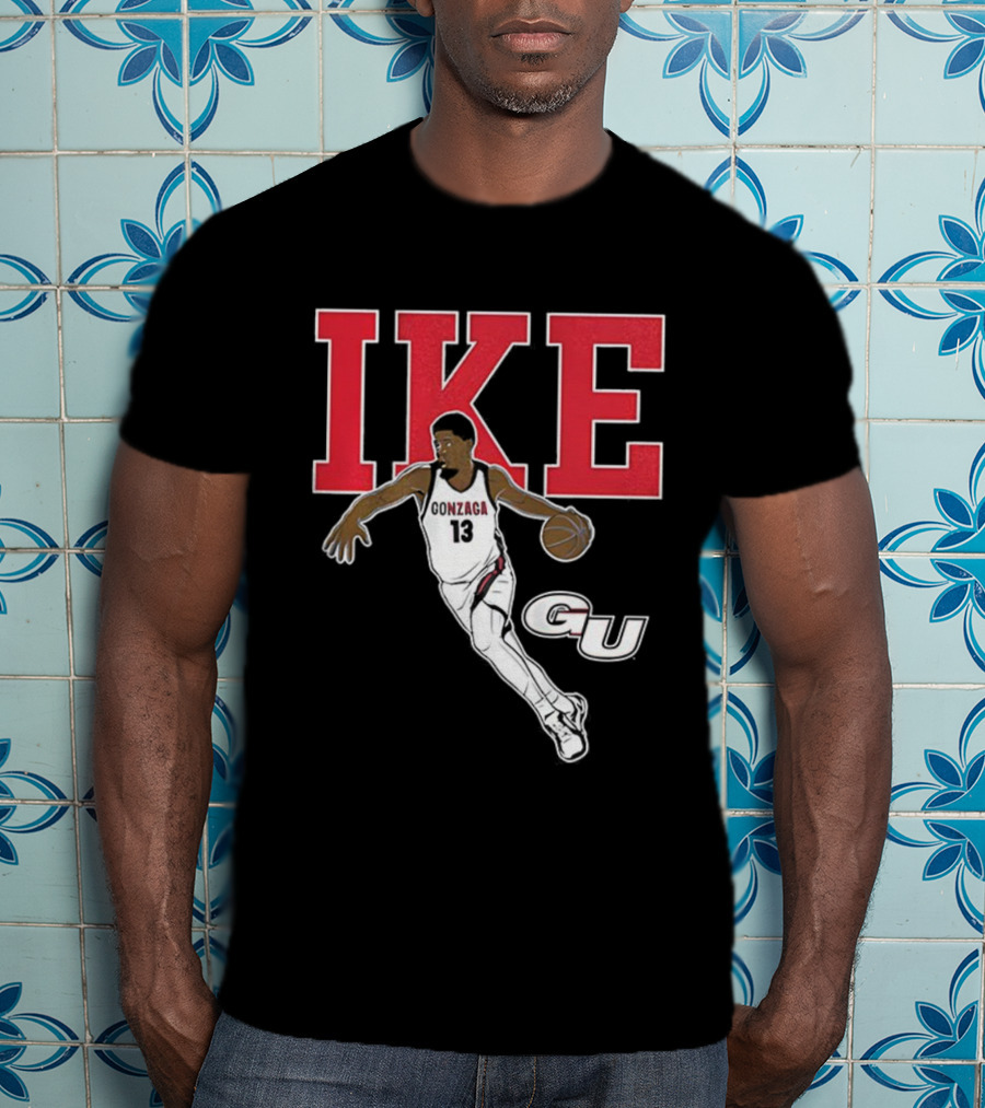 Graham Ike Gonzaga Bulldogs Basketball Player Pose Graphic T-Shirt