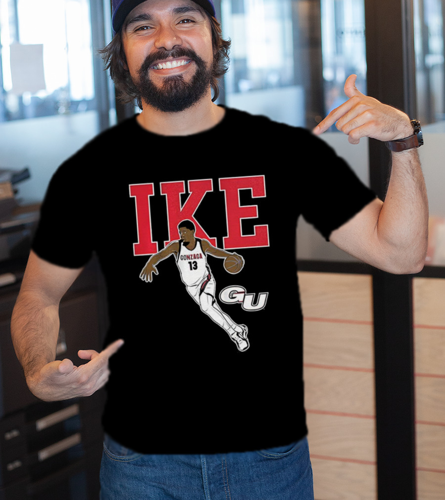 Graham Ike Gonzaga Bulldogs Basketball Player Pose Graphic T-Shirt