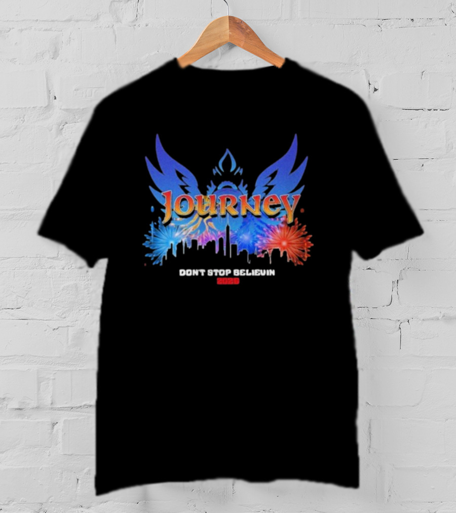 Journey Don’t Stop Believin' New Years Eve 2026 Fireworks T-Shirt