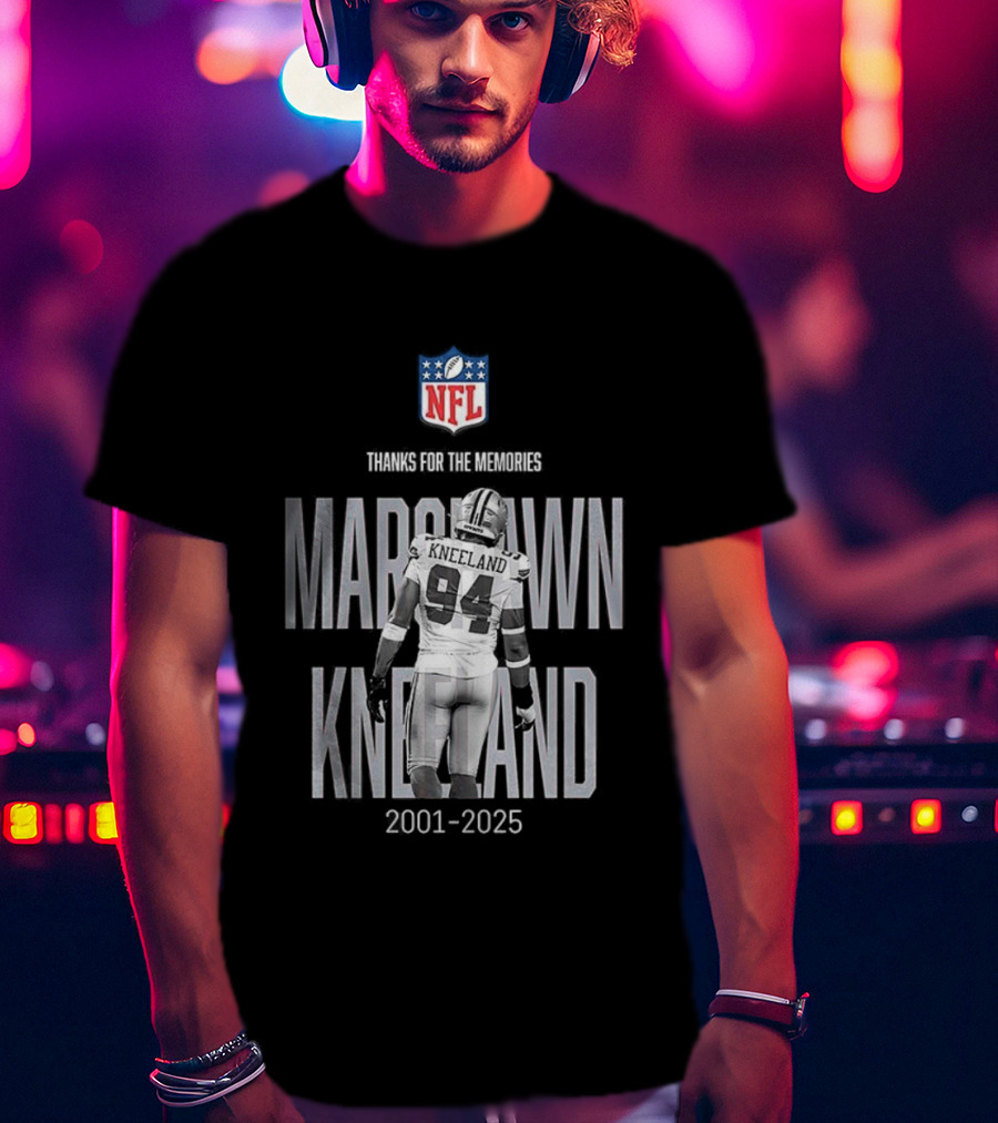Marshawn Kneeland Dallas Cowboys NFL Thanks For The Memories 2001-2025 T-Shirt