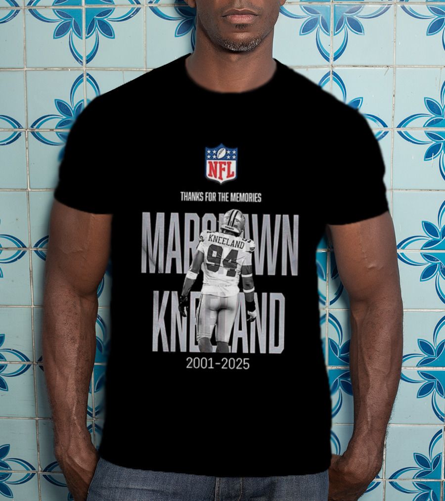 Marshawn Kneeland Dallas Cowboys NFL Thanks For The Memories 2001-2025 T-Shirt