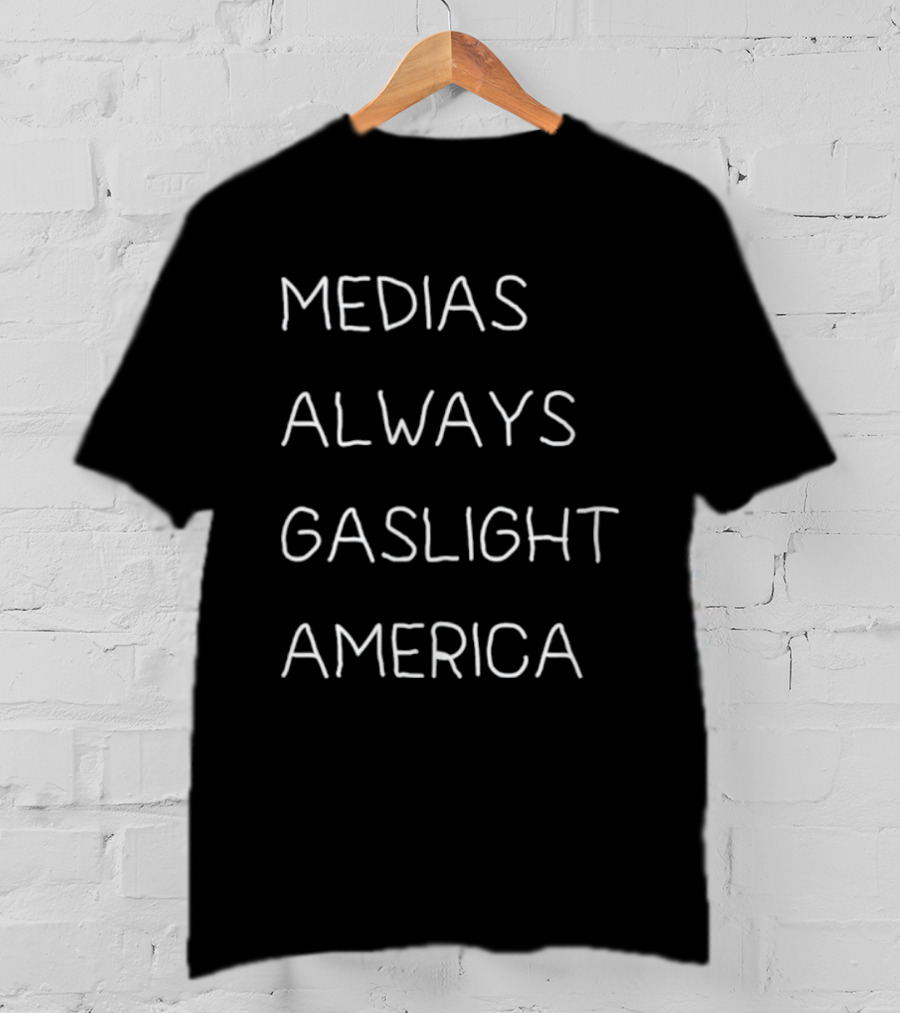 Medias Always Gaslight America Text T-Shirt