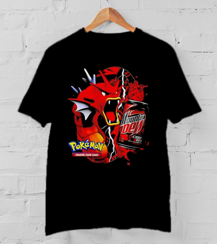 Pokémon Trading Card Game Gyarados Mountain Dew Collaboration T-Shirt