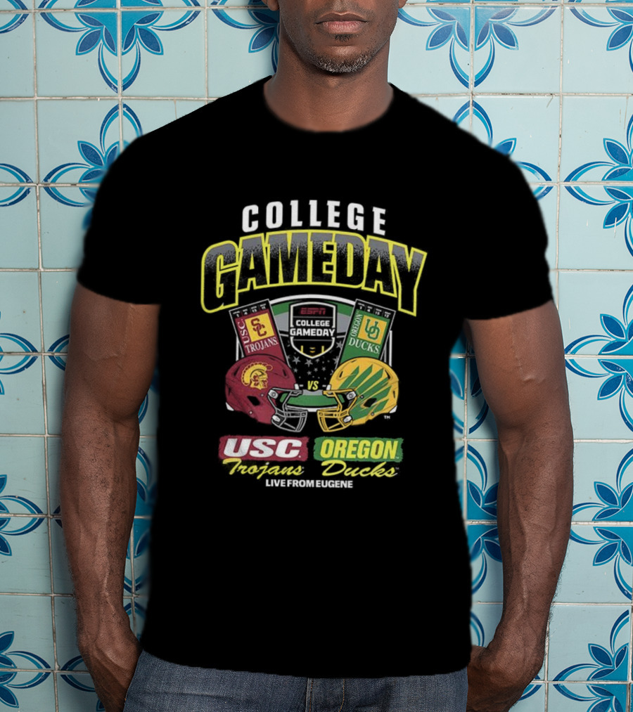College GameDay 2025 USC Trojans Vs Oregon Ducks Live From Eugene T-Shirt