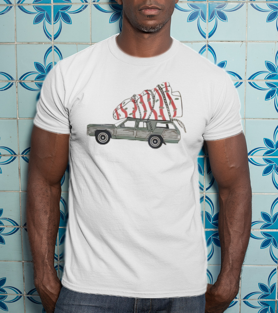Christmas Vacation Car With Gifts And Tree On Roof T-Shirt