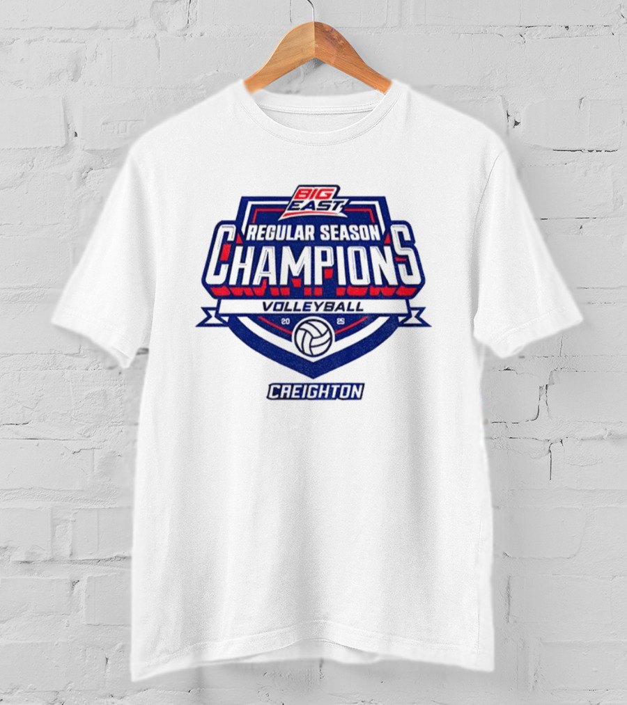 Big East Regular Season Champions Volleyball Creighton Bluejays T-Shirt