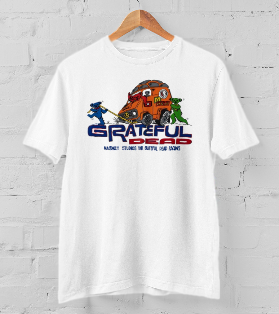Grateful Dead Market Studios Racing Bears Peace Van T-Shirt