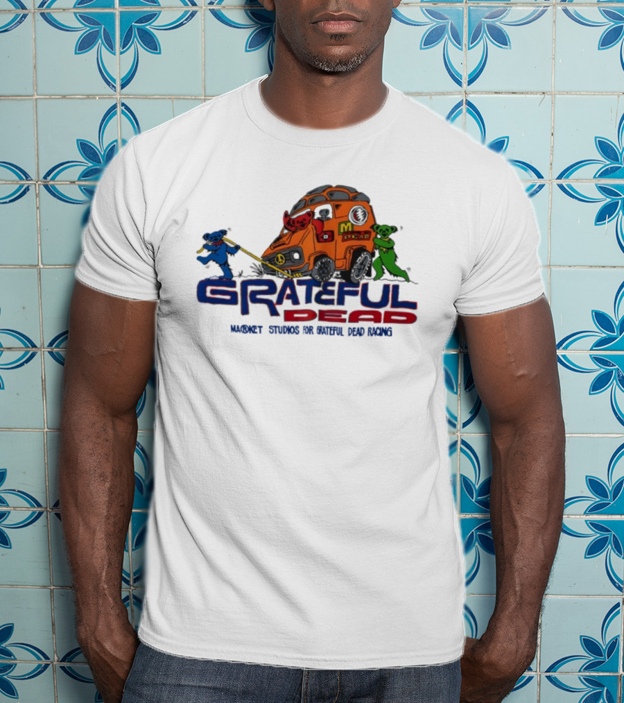 Grateful Dead Market Studios Racing Bears Peace Van T-Shirt