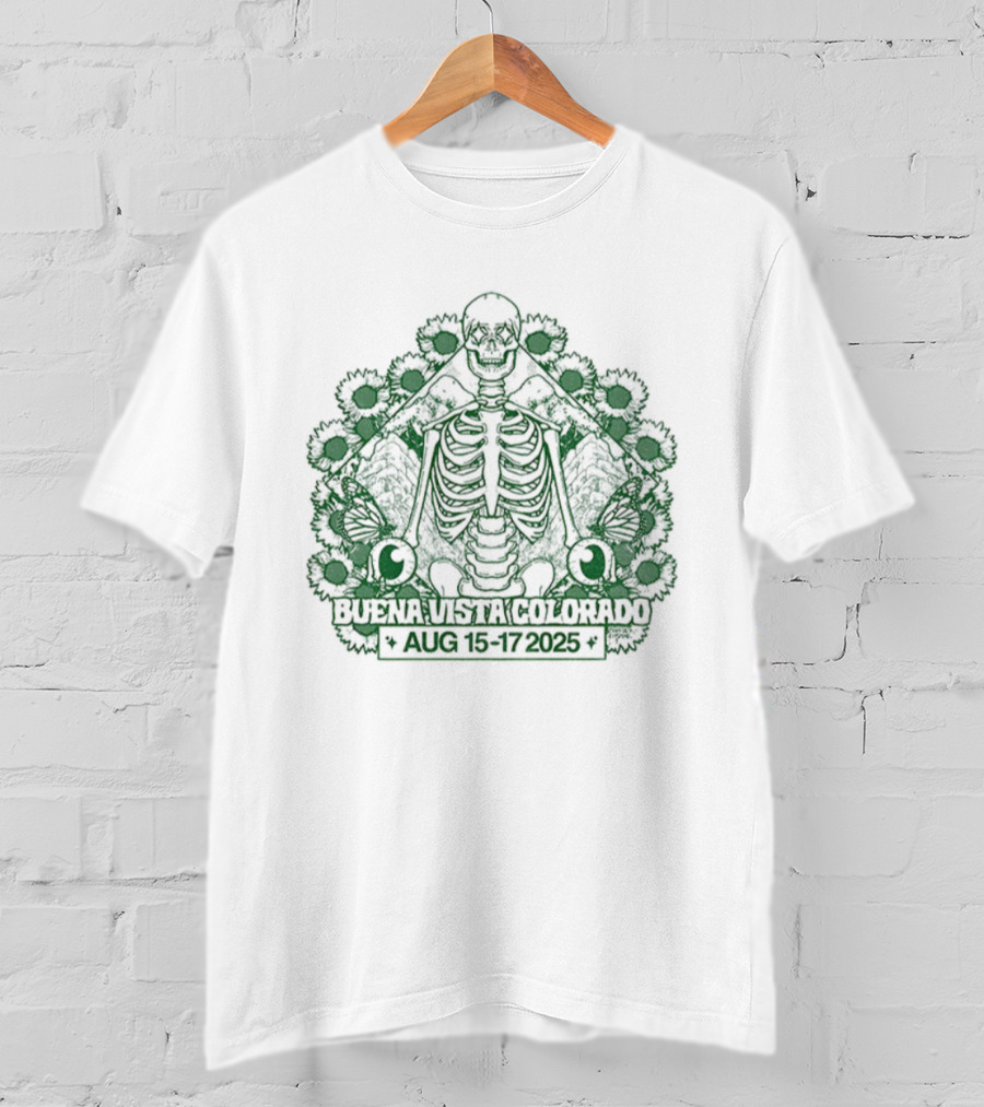 Skeleton Buena Vista Colorado AUG 15 17 2025 T-Shirt