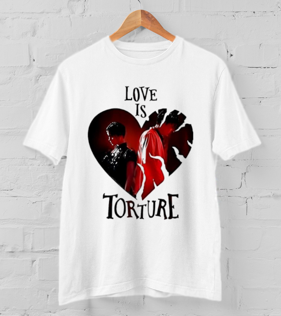 Wednesday Addams Tyler Galpin Love Is Torture Heart Design T-Shirt