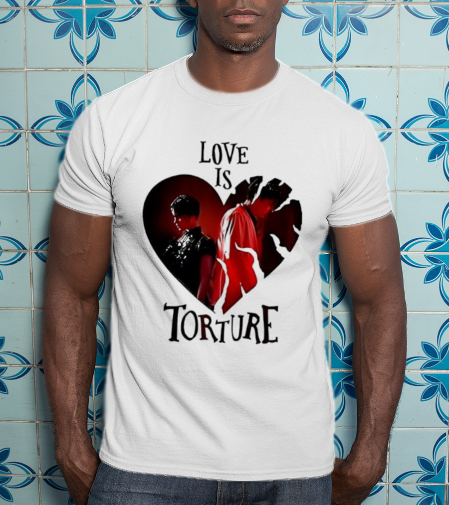 Wednesday Addams Tyler Galpin Love Is Torture Heart Design T-Shirt