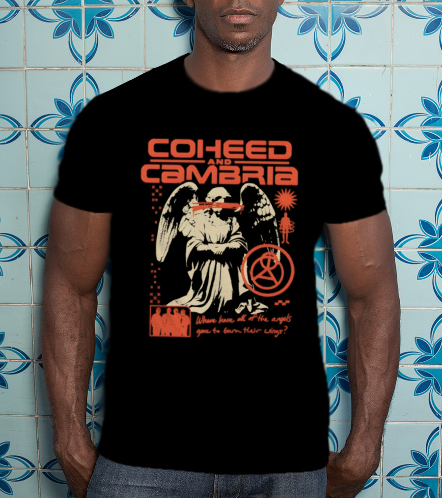 Coheed And Cambria Angels Neon Gone Solar Symbol T-Shirt