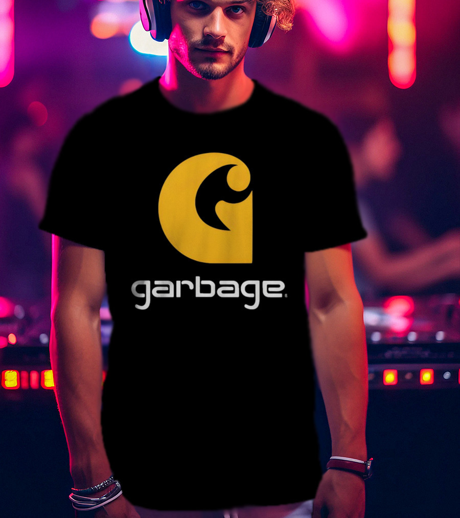 Garbage Icon Yellow G Carhartt Style T-Shirt