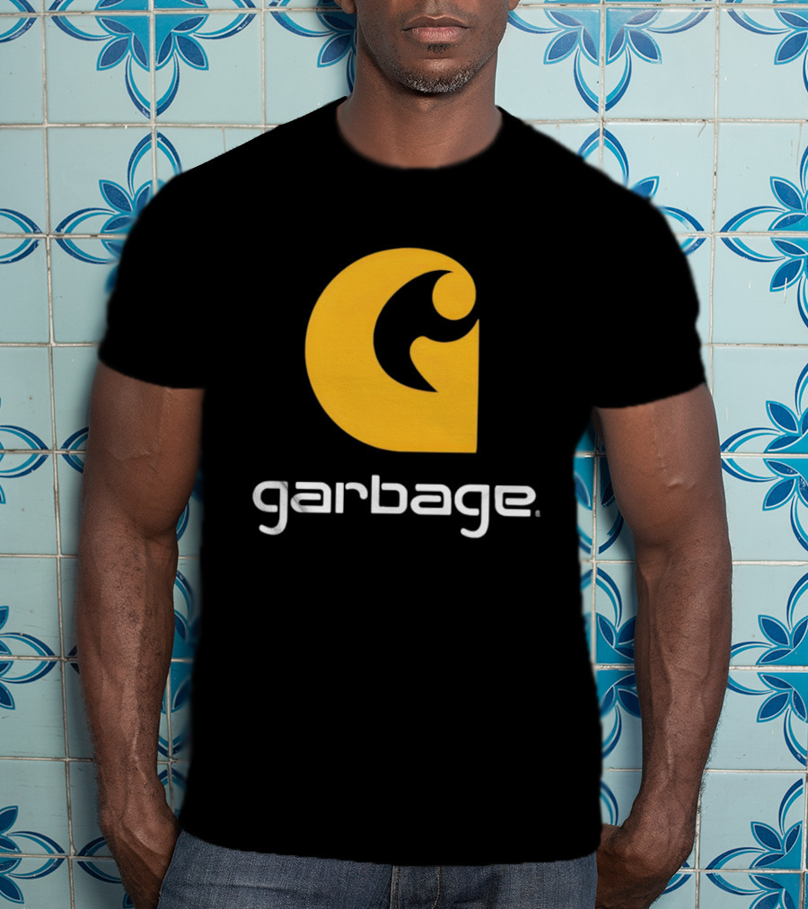 Garbage Icon Yellow G Carhartt Style T-Shirt