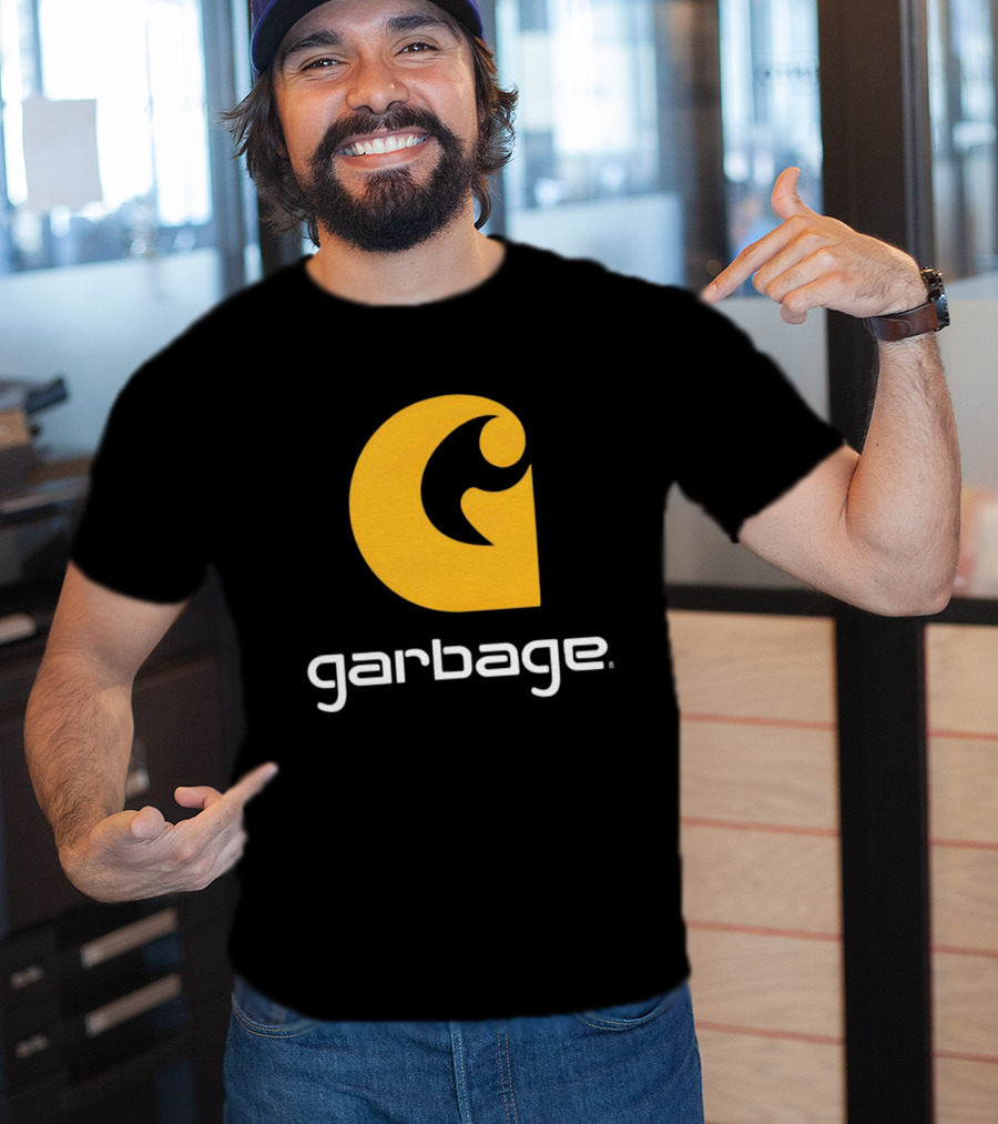 Garbage Icon Yellow G Carhartt Style T-Shirt