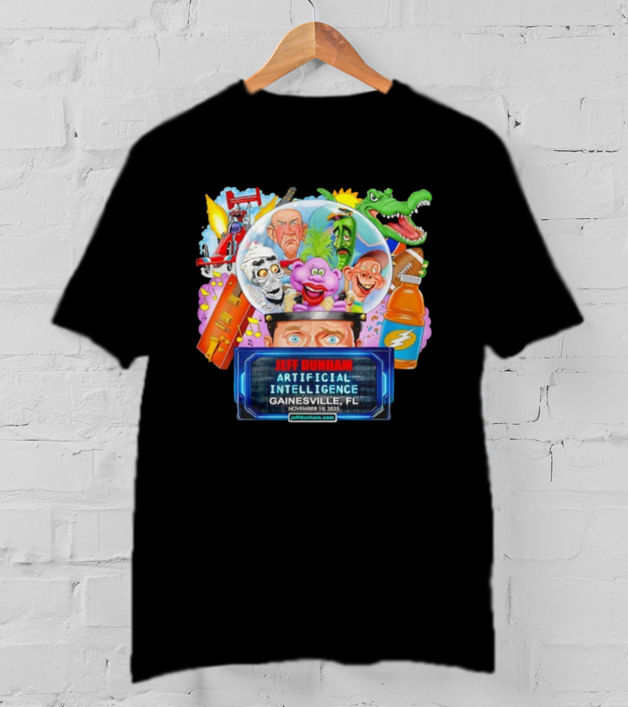 Jeff Dunham Artificial Intelligence Gainesville FL November 19 2025 T-Shirt