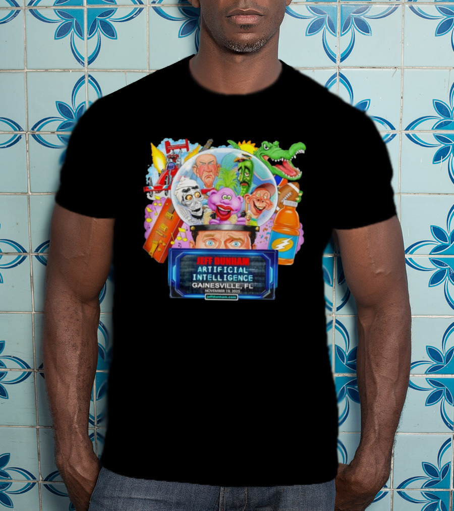 Jeff Dunham Artificial Intelligence Gainesville FL November 19 2025 T-Shirt