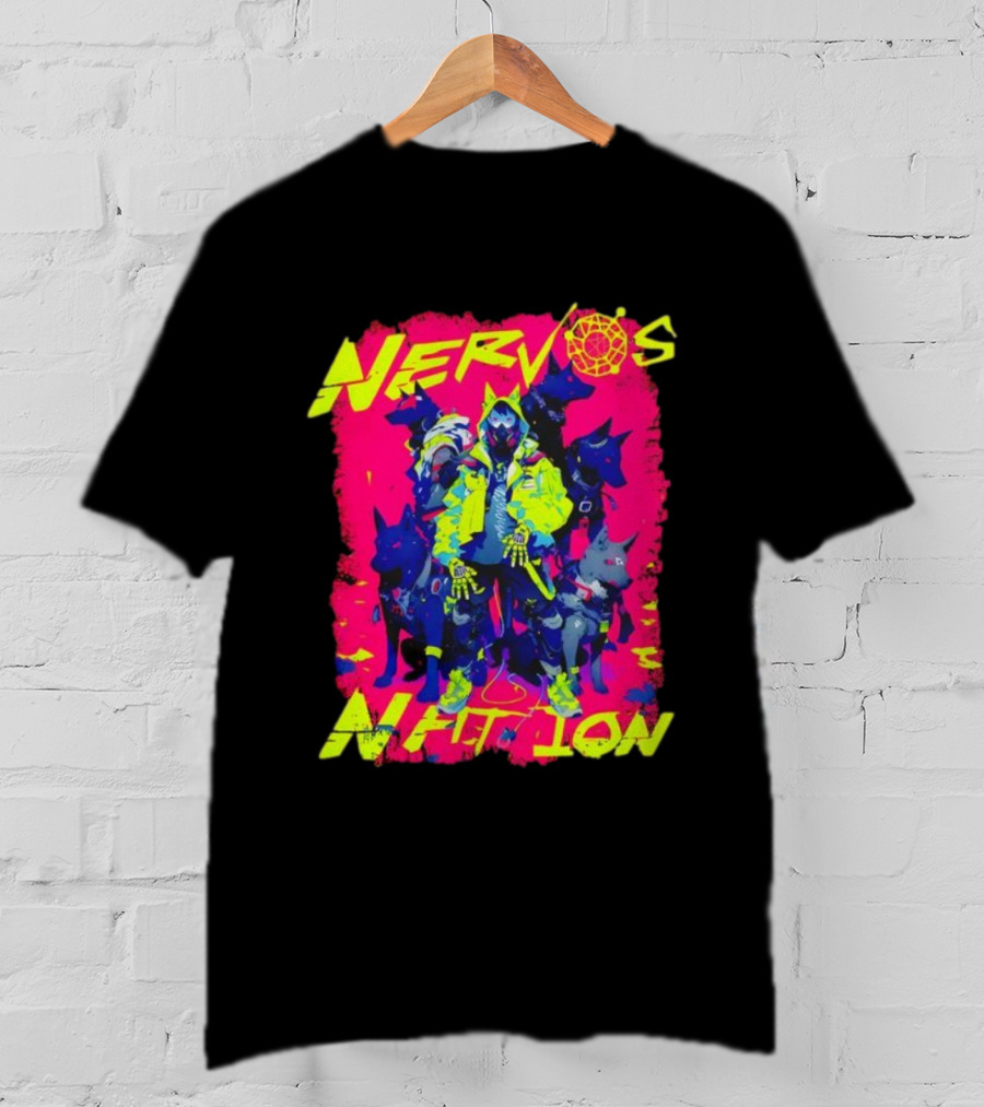 Nervos Nation CKCon 2024 Cyberpunk Aesthetic Hunter And Dogs T-Shirt
