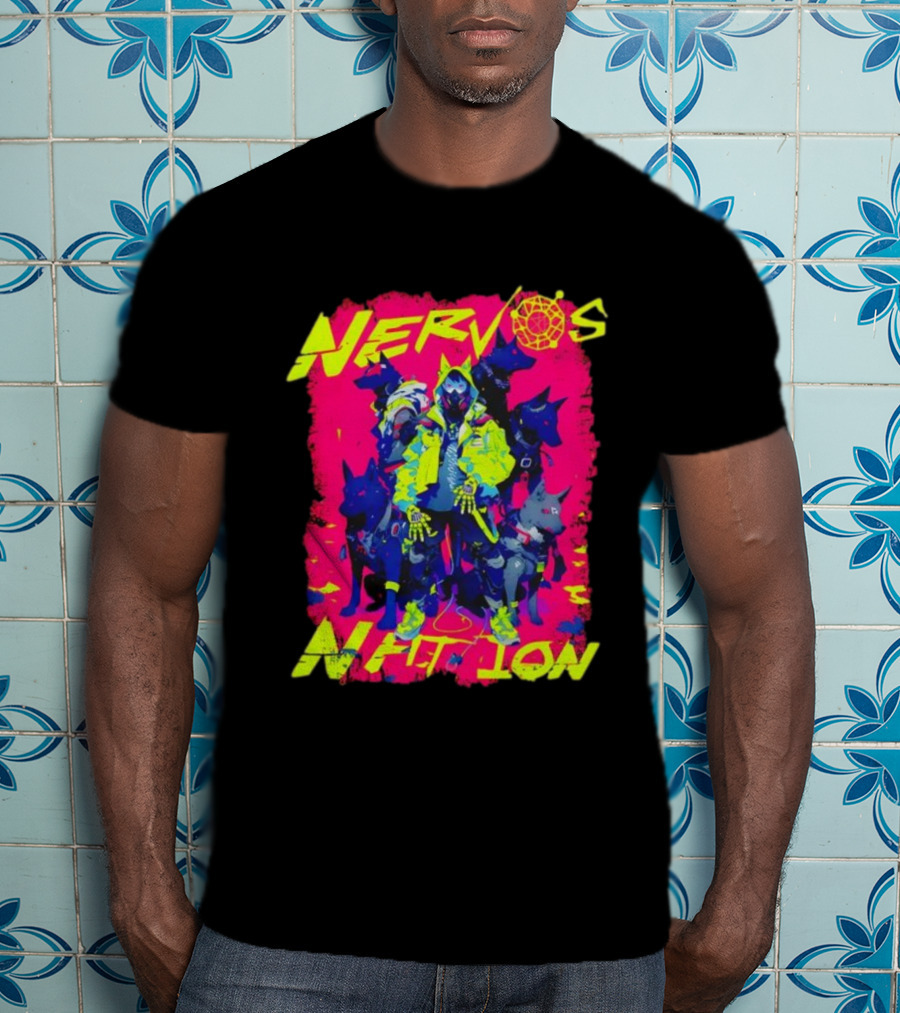 Nervos Nation CKCon 2024 Cyberpunk Aesthetic Hunter And Dogs T-Shirt