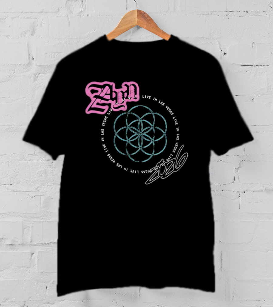 Live In Las Vegas 2024 Mandala T-Shirt