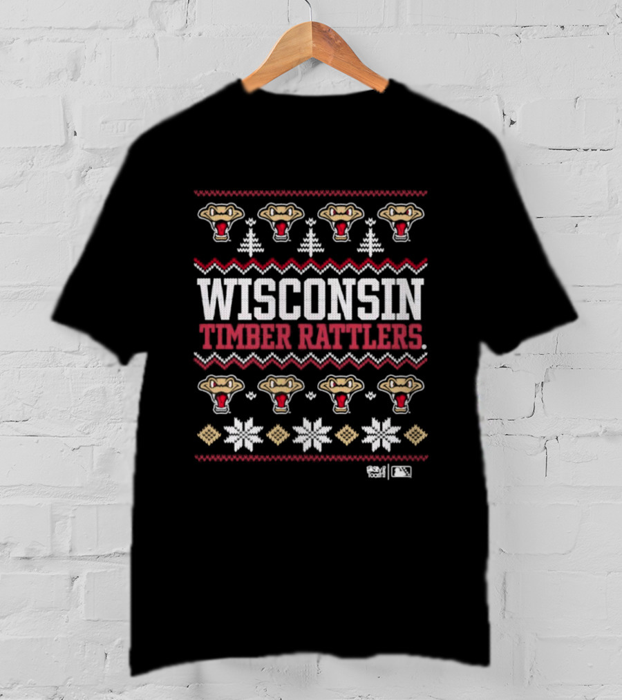 Wisconsin Timber Rattlers Holiday Christmas Crewneck Mascot Sweater T-Shirt