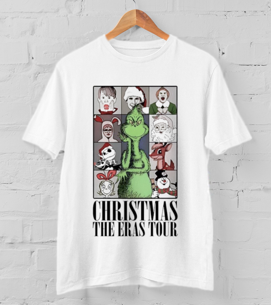 Christmas Characters Grinch Eras Tour Collection T-Shirt