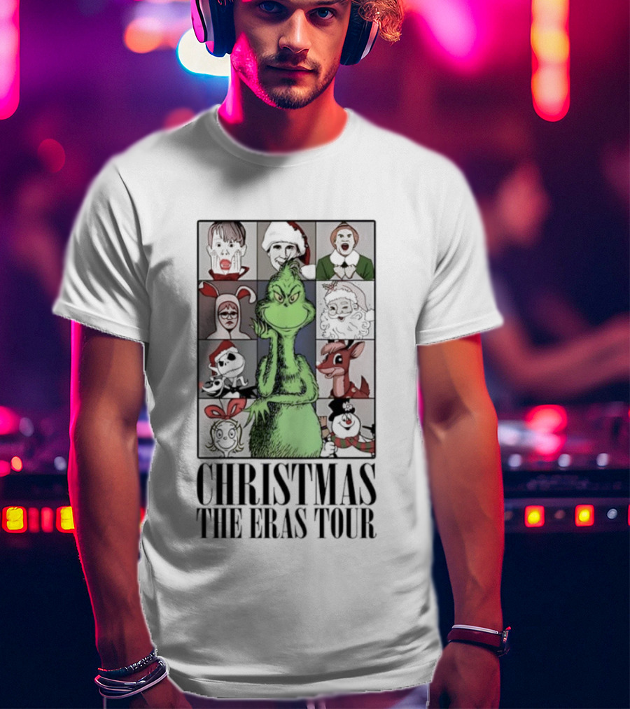 Christmas Characters Grinch Eras Tour Collection T-Shirt