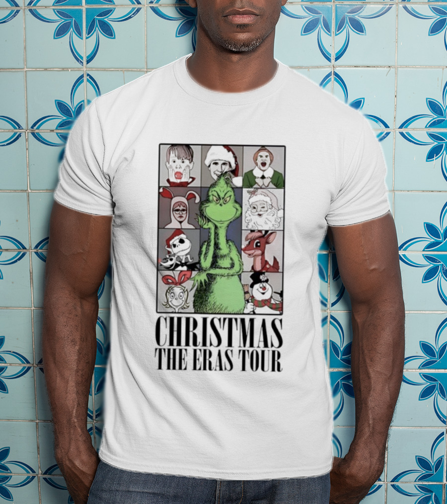 Christmas Characters Grinch Eras Tour Collection T-Shirt
